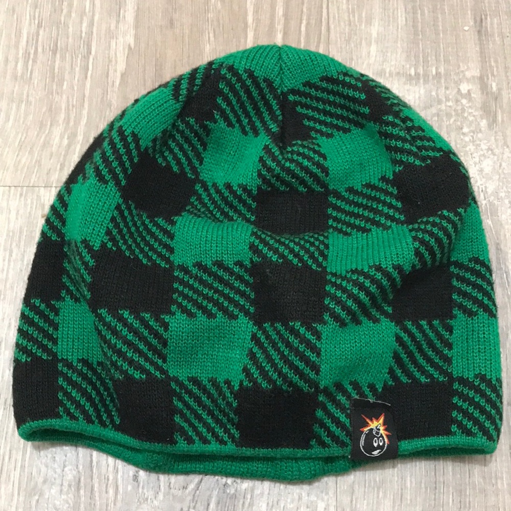 plaid beanie